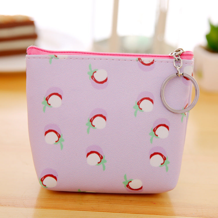 Baby Lane Cute PU Leather Coin Purse – Floral Hand-Holding Style!