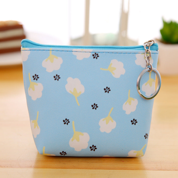 Baby Lane Cute PU Leather Coin Purse – Floral Hand-Holding Style!