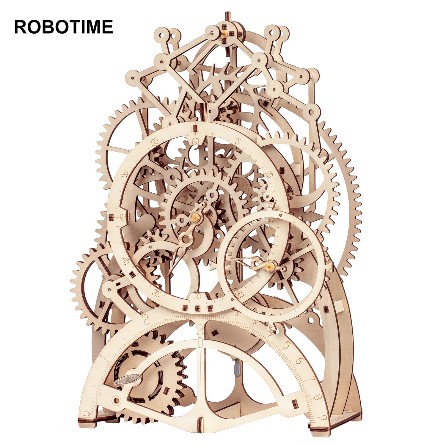 Baby Lane Robotime Rokr 170 Pcs Pendulum Clock: Fun DIY Wooden Puzzle for All Ages
