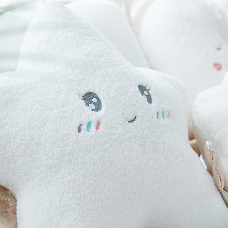 Babylane Plush Pillow for Kids | Angel Cloud with Moon & Star Design for Comfort