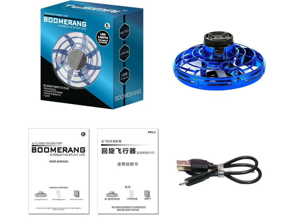 Baby Lane LED UFO Gyro Toy: Mini Finger Drone for Fun and Relaxation!