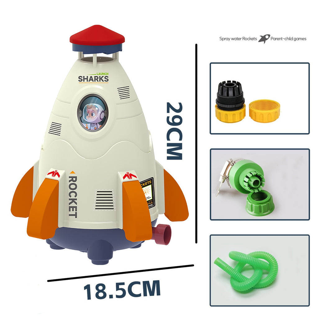 Baby Lane Space Rocket Sprinkler: Exciting Spinner Toy for Kids' Summer Fun
