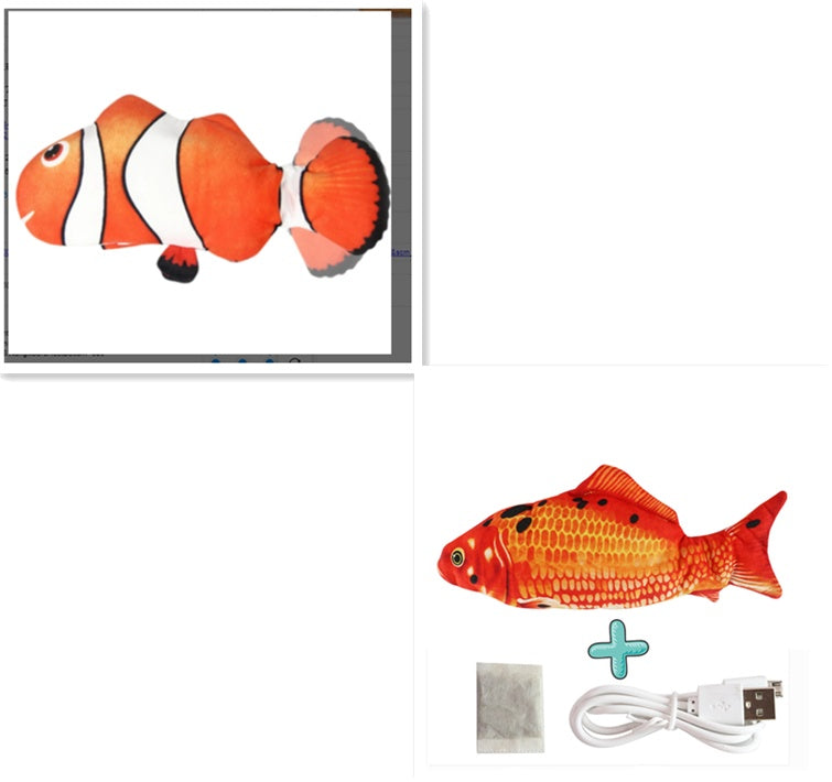Baby Lane Simulation Fish Toy: Electric Jumping Fun for Cats!