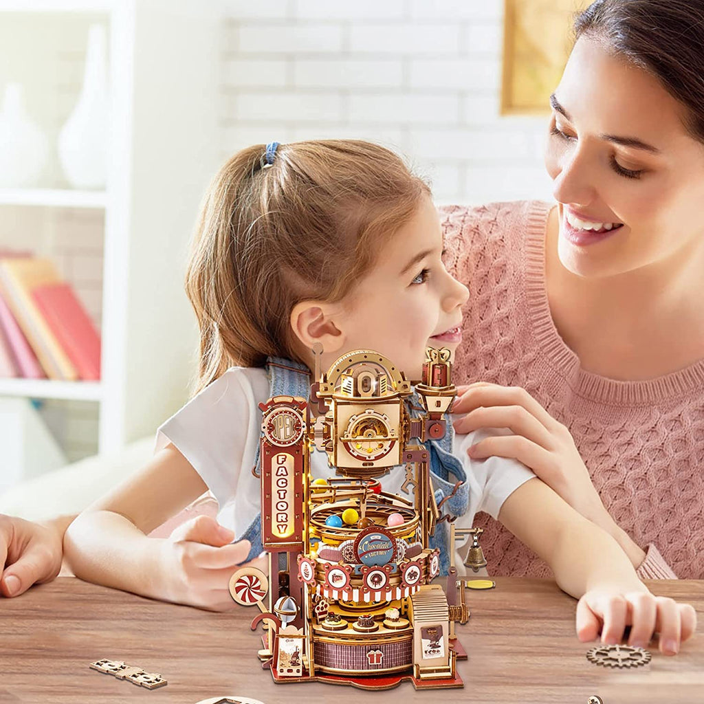 Baby Lane Robotime ROKR Chocolate Factory: Fun 3D Wooden Puzzle Games for Children