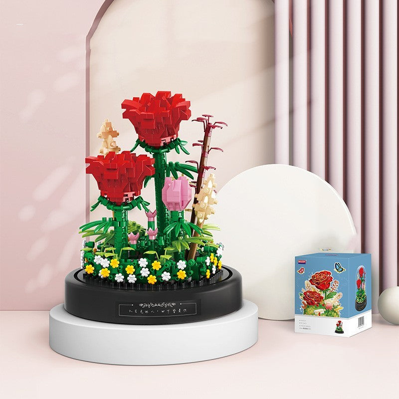 Baby Lane DIY Small Particle Rose Assembly: Fun Decoration Toy