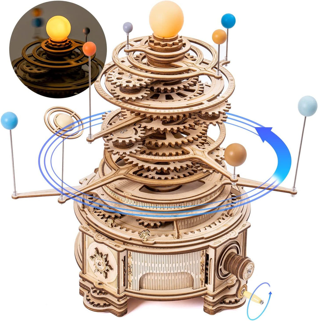 Baby Lane Robotime 316PCS Orrery Model: Creative 3D Puzzle Kit for Boys' Gifts