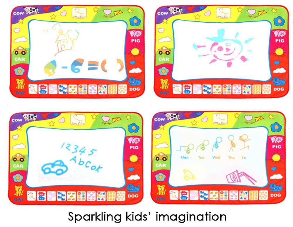 Babylane 80x60cm Magic Pen Water Doodle Mat | Fun Drawing Toy for Kids