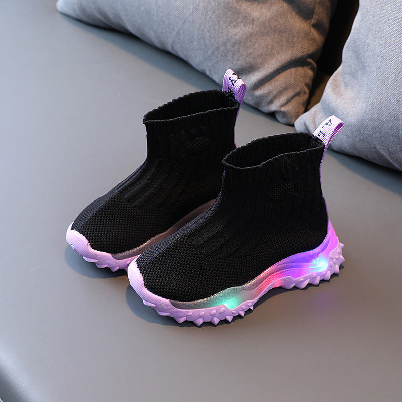 Baby Lane: Trendy Light Up Shoes for Kids – Flying Knit Sports Design