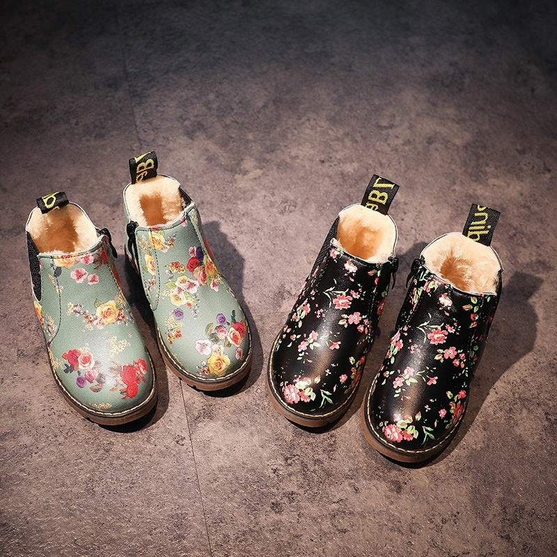 Baby Lane Stylish Autumn Martin Boots for Girls – Durable and Chic