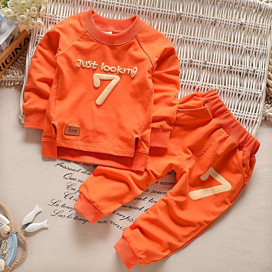 Babylane Baby Clothes: Soft Cotton Long-Sleeved Trousers Two-Piece Set
