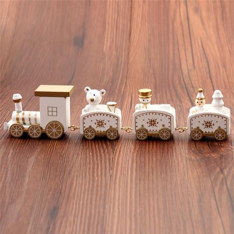 Baby Lane 4 PCS Mini Wood Train Toys: Fun and Durable Playset for Kids