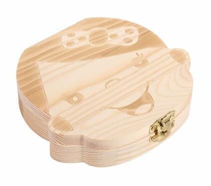 Baby Lane Kids Tooth Organizer: Charming Wooden Storage Box