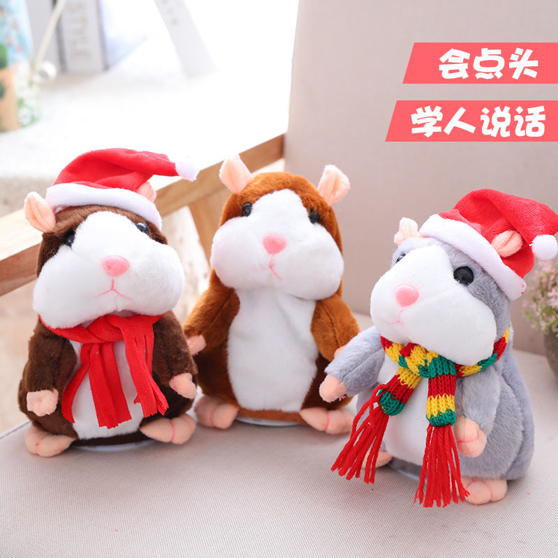 Babylane Interactive Talking Hamster | 16CM Christmas Plush Toy for Kids