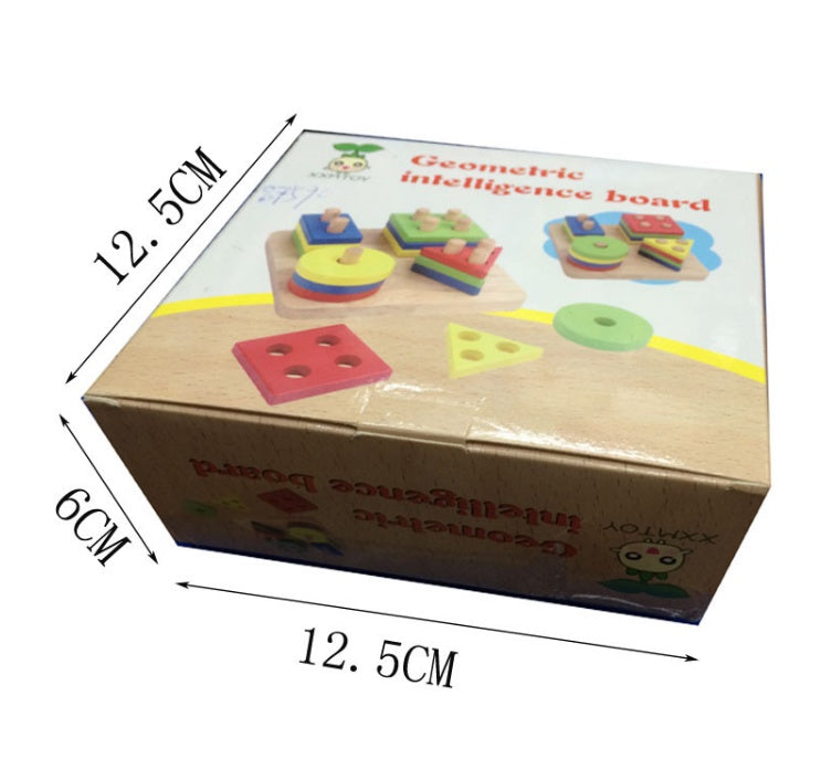 Baby Lane Wooden Puzzle Game: Educational Geometric Shapes Toy for Kids