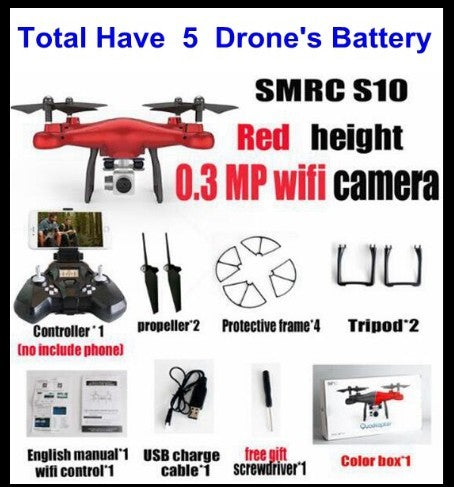 Baby Lane S10 FPV Quadcopter – WiFi 2MP Camera Racing Drone Kit