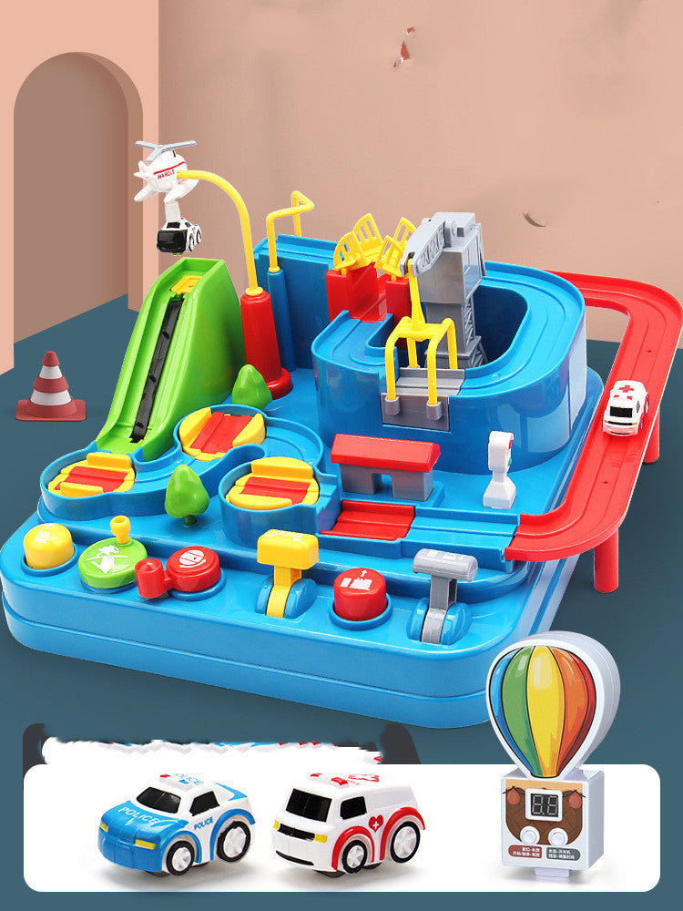 Baby Lane Kids Car Adventure: Fun Toy with 4-Car Track and 3 Trains