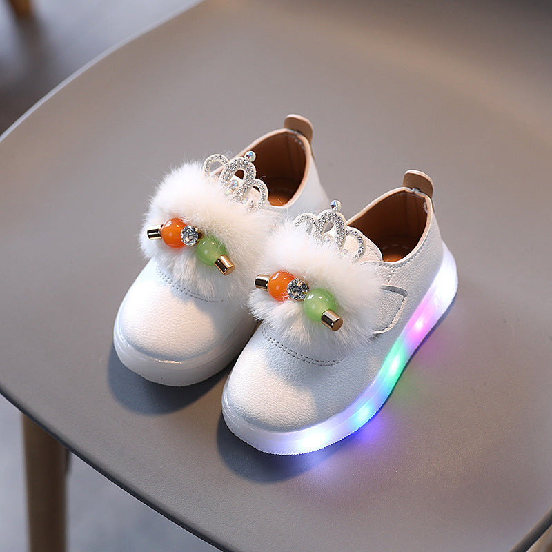 Baby Lane: Stylish Kids' Soft Sole Board Shoes – Fun Flashing Lights