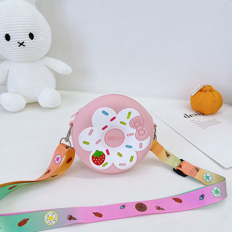 Baby Lane Silicone Children's Crossbody Bag – Fun Fruit Donut Design!