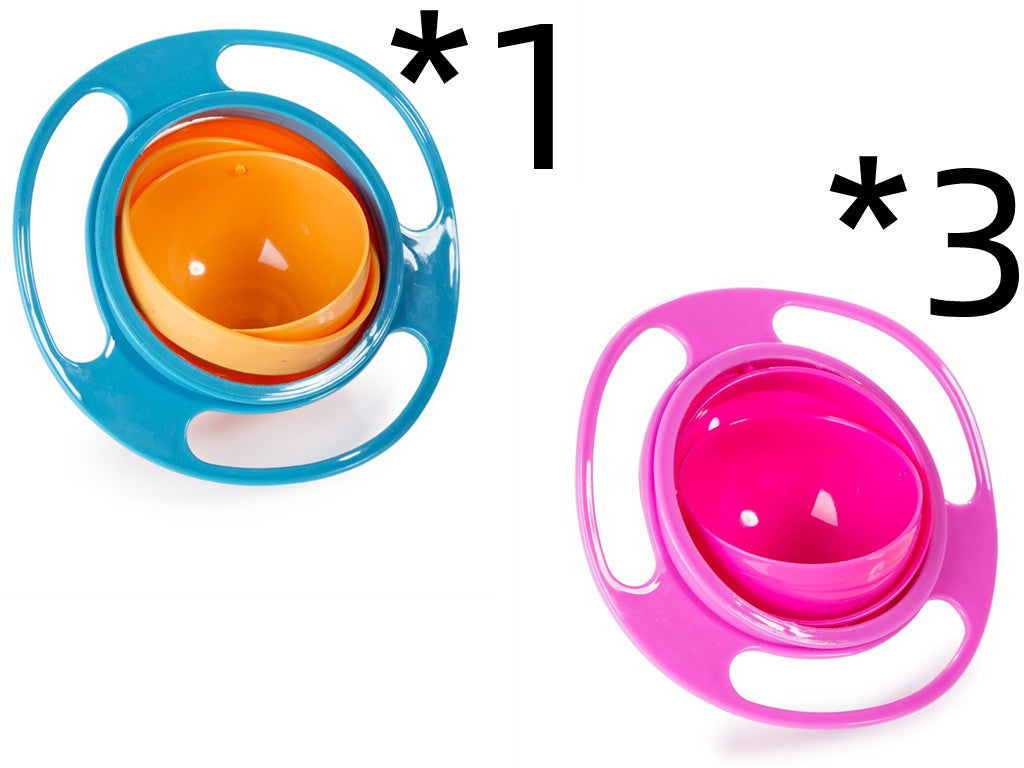 Baby Lane Universal Spill-Proof Bowl: 360° Rotating Design for Children