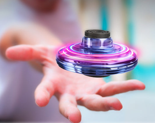 Baby Lane LED UFO Gyro Toy: Mini Finger Drone for Fun and Relaxation!