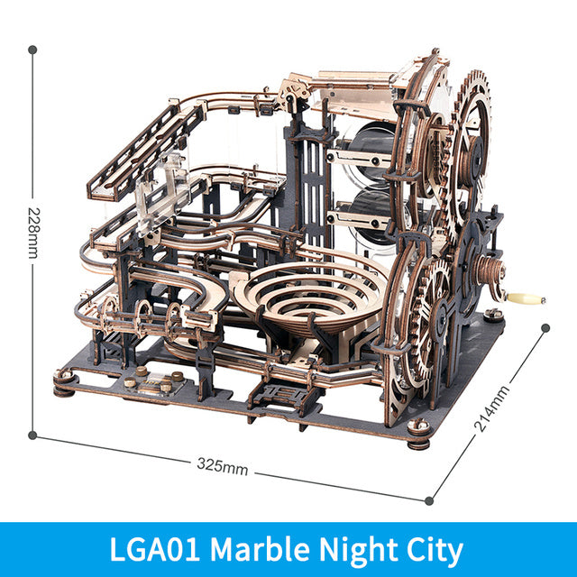 Baby Lane Robotime ROKR Night City Waterwheel: Fun 3D Wooden Puzzle for Kids