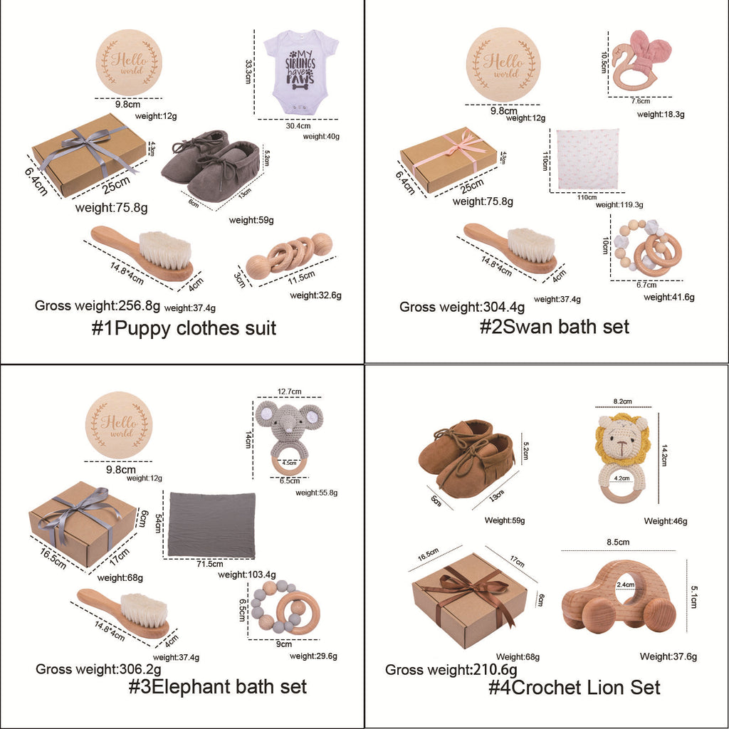 Babylane Baby Gift Box Set: Adorable Bath Towel and Toy Combo