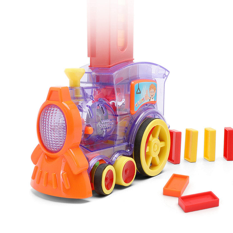 Baby Lane Electric Building Blocks Train Toy: Domino Puzzle Playset