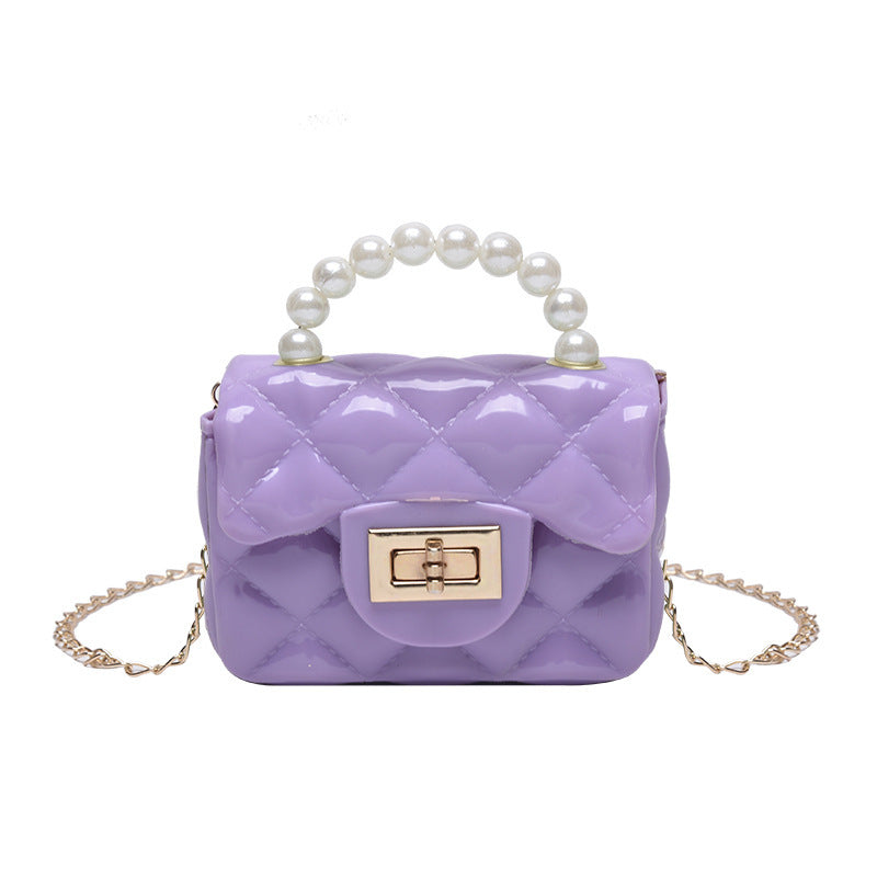 Baby Lane Stylish One-Shoulder Chain Bag – Pearl Hand Design for Children!