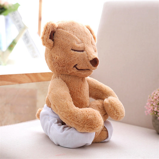Babylane 40CM Creative Yoga Bear Plush Toy | Soft Stuffed Doll for Kids & Gifts