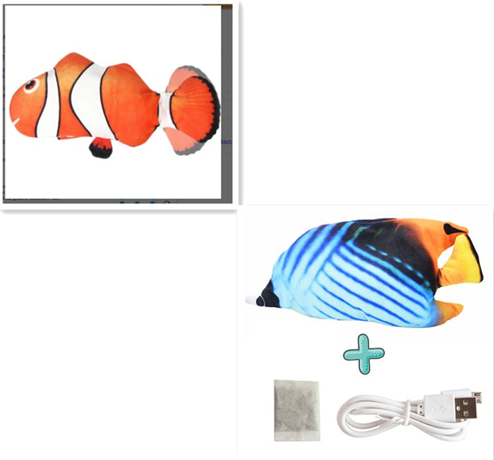 Baby Lane Simulation Fish Toy: Electric Jumping Fun for Cats!