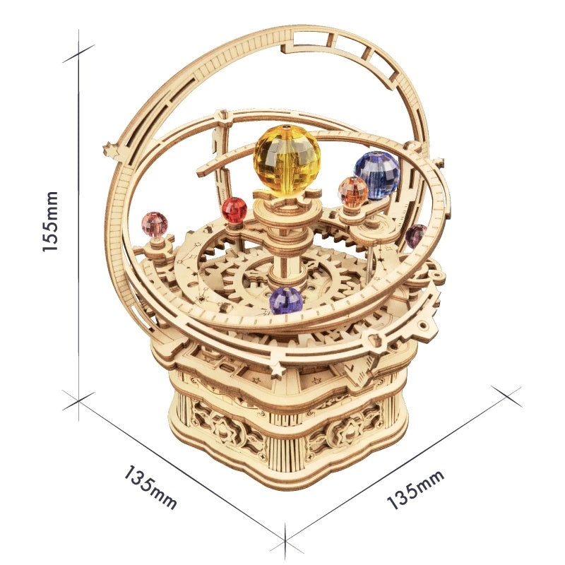 Baby Lane Robotime Rokr Music Box: 3D Wooden Puzzle Building Kit for Kids - AMK51