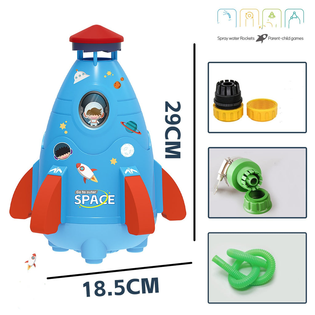Baby Lane Space Rocket Sprinkler: Exciting Spinner Toy for Kids' Summer Fun