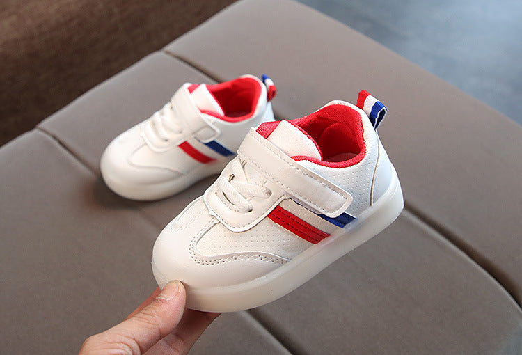 Babylane Kimmy White LED Sneakers: Light Up Every Step