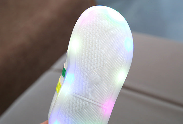 Babylane Kimmy White LED Sneakers: Light Up Every Step