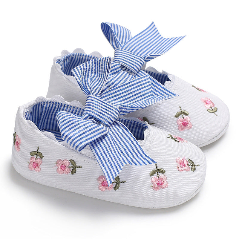 Baby Lane: Bowknot Baby Shoes for Girls – Toddler Anti-Slip Comfort