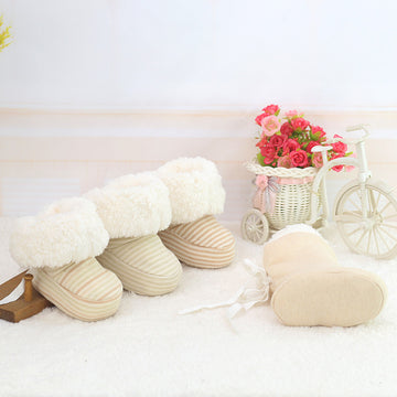 Baby Lane: Warm Print First Walkers for Babies – Soft Soled Toddler Shoes