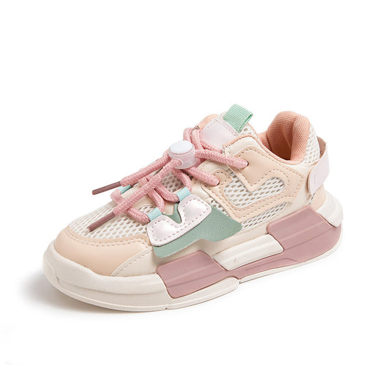 Baby Lane: Stylish Girls' Breathable Mesh Sneakers – Lightweight and Fun