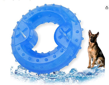 Baby Lane Puppy Chew Toy: Freezeable Cooling Ring for Hot Days