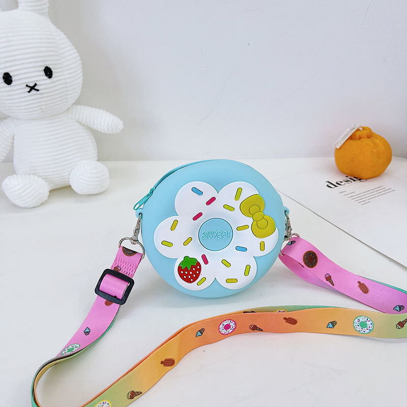 Baby Lane Silicone Children's Crossbody Bag – Fun Fruit Donut Design!