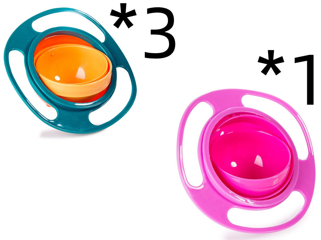 Baby Lane Universal Spill-Proof Bowl: 360° Rotating Design for Children