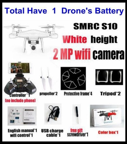 Baby Lane S10 FPV Quadcopter – WiFi 2MP Camera Racing Drone Kit