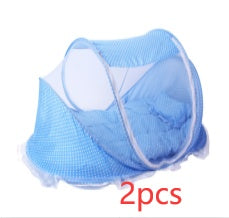 Baby Lane Portable Baby Bed Net with Pillow: Foldable 2-Piece Set!