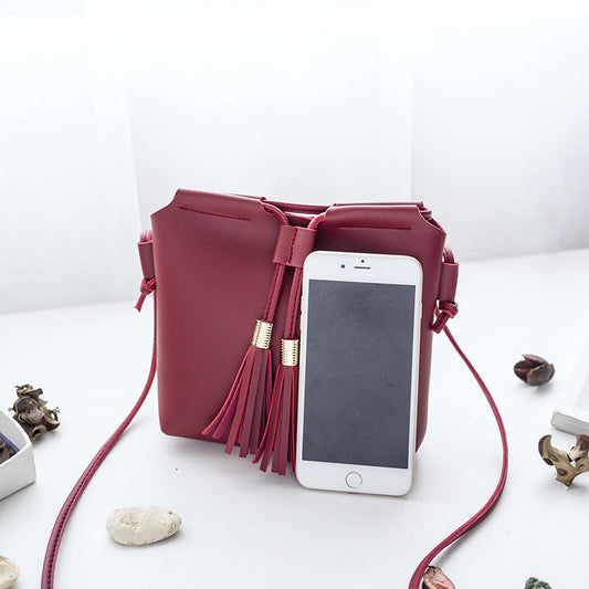 Baby Lane Cute Tassel Mini Mobile Phone Bag – Perfect Coin Messenger!