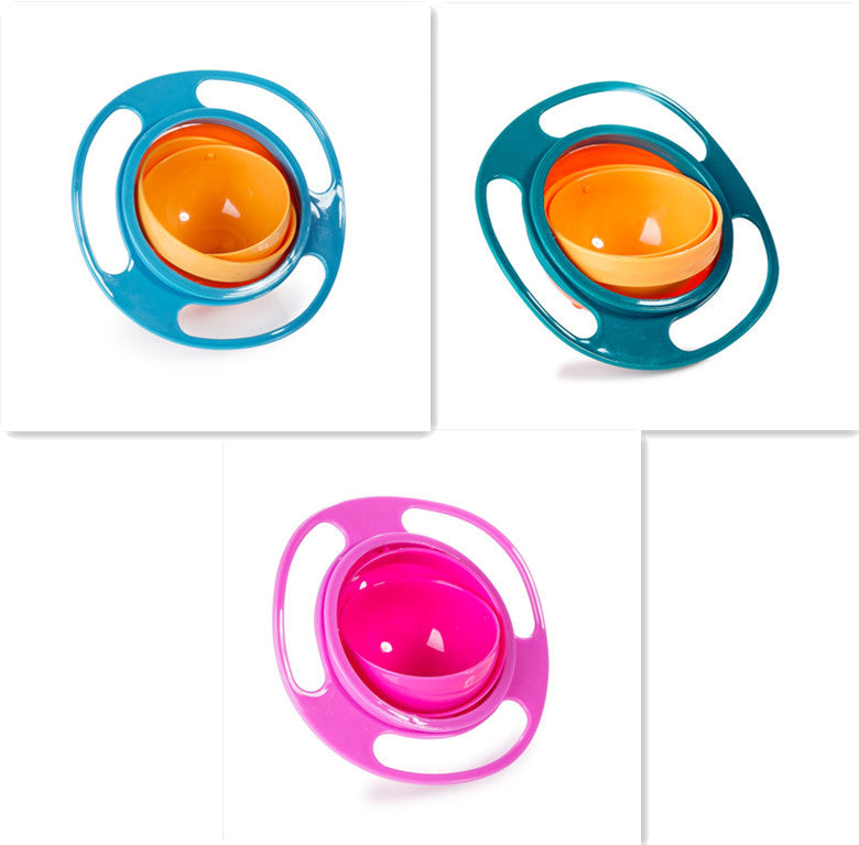 Baby Lane Universal Spill-Proof Bowl: 360° Rotating Design for Children