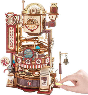 Baby Lane Robotime ROKR Chocolate Factory: Fun 3D Wooden Puzzle Games for Children