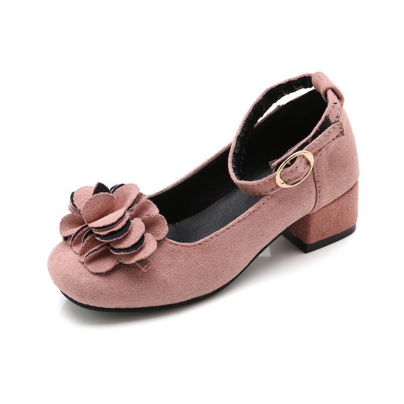 Baby Lane: Dazzling Girls' Princess High Heels in Leather – Ideal for Performances