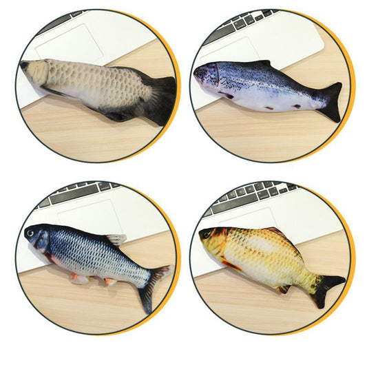 Baby Lane Simulation Fish Toy: Electric Jumping Fun for Cats!