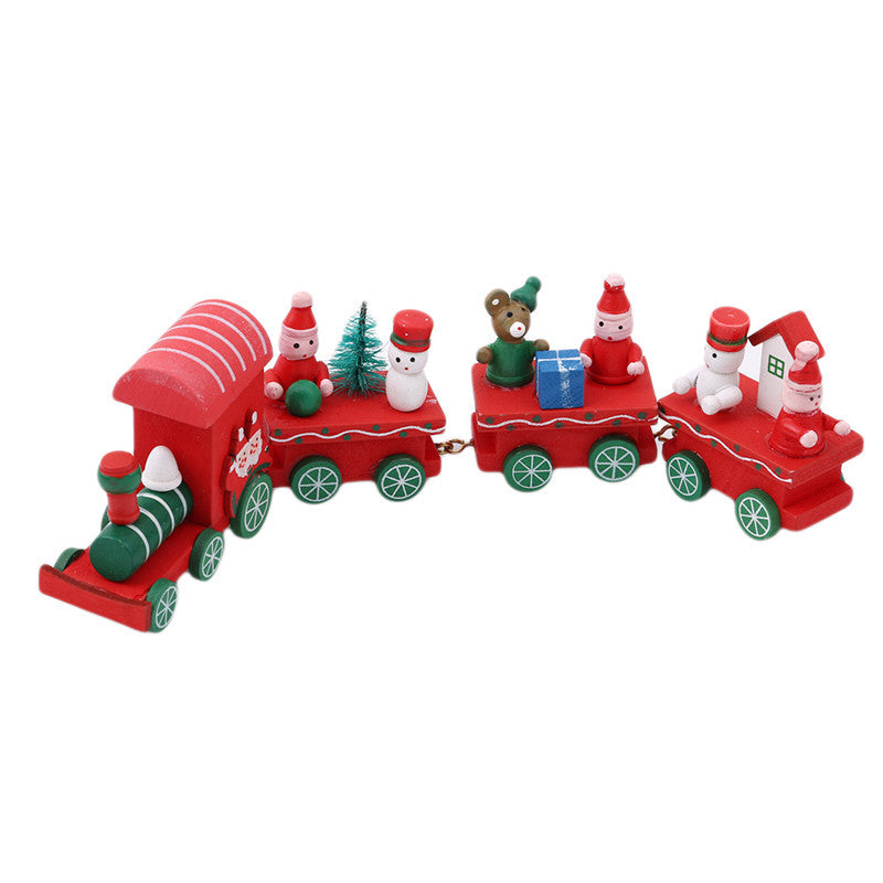 Baby Lane 4 PCS Mini Wood Train Toys: Fun and Durable Playset for Kids