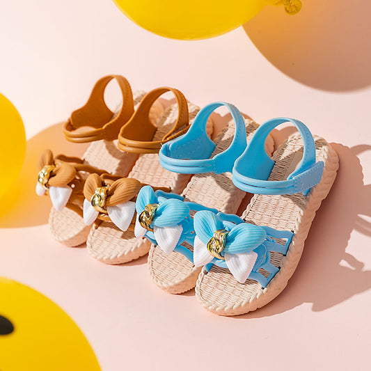 Baby Lane: Trendy Girls' Soft Sole Beach Sandals – Ideal for Summer Fun