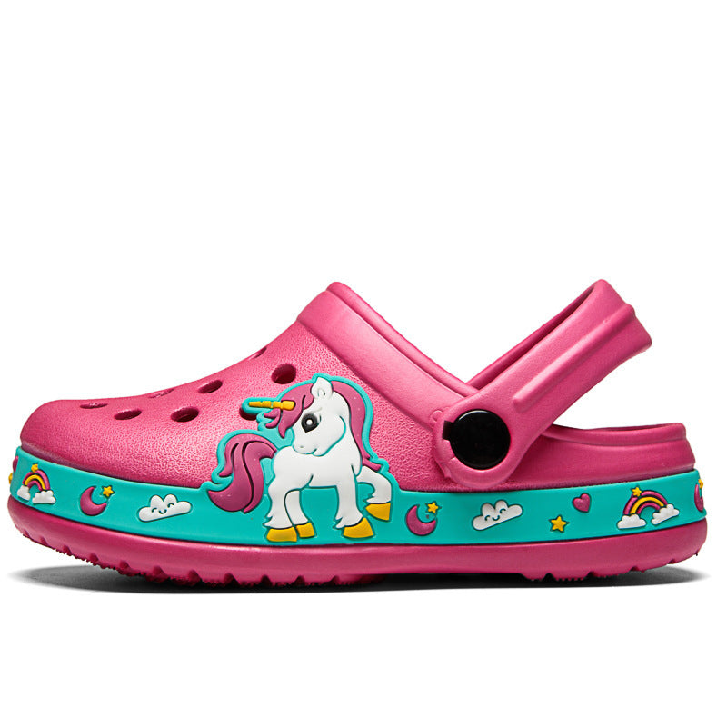 Babylane Cartoon Sandals for Kids | Soft Bottom Beach Slippers for 2-6Y